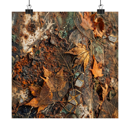 Rust Patina Wall Art Print | Autumn Japandi Texture Art Art Print