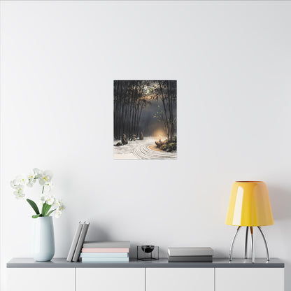 Tranquil Bamboo Grove Canvas Art - Karesansui Zen
