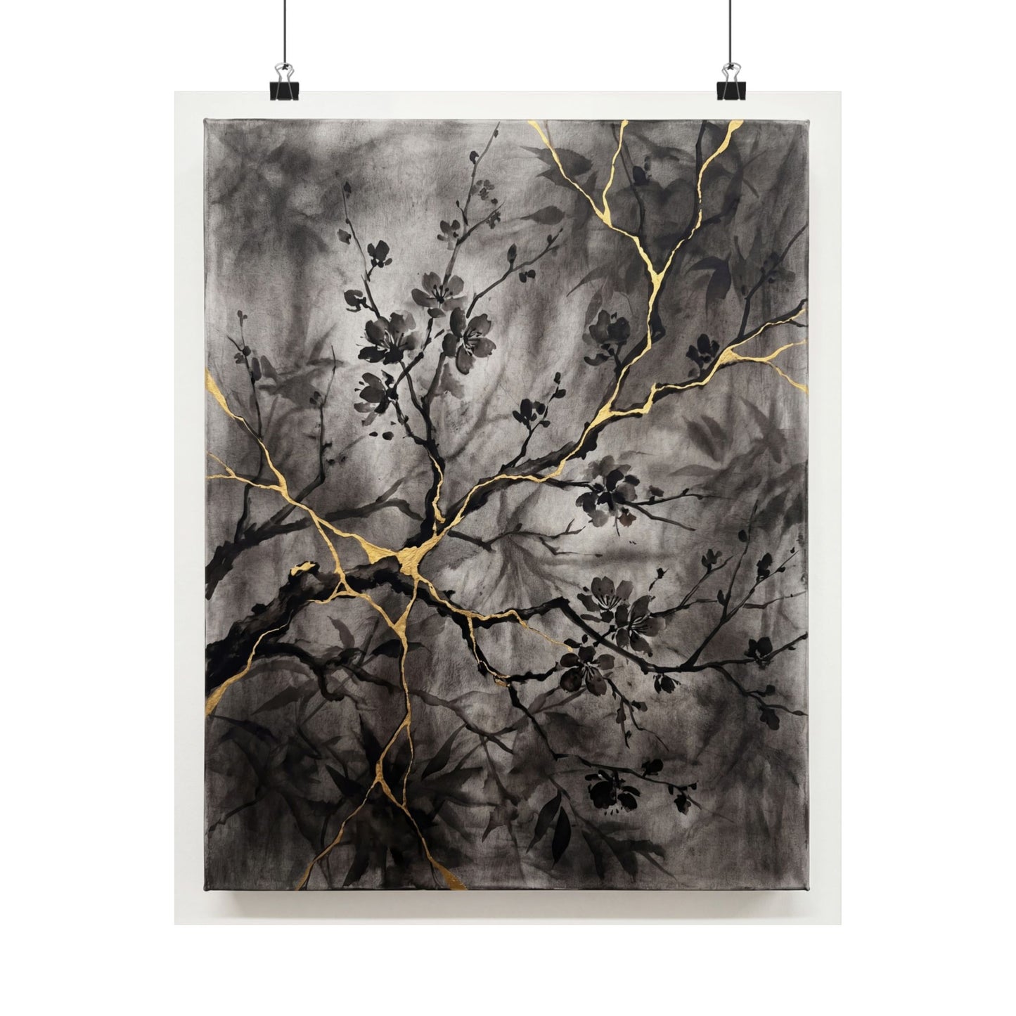 Cherry Blossom Summer Wall Art Print | Kintsugi Beautiful Design Art Print
