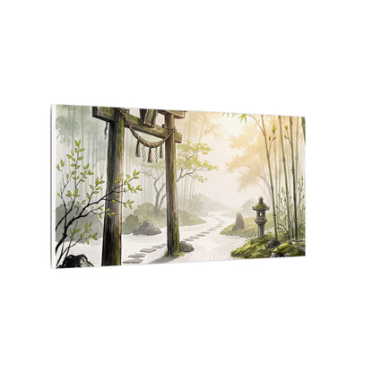 Peaceful Torii Gate Canvas Art - Karesansui Zen