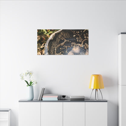 Ceramic Bowl Canvas Art | Summer Japandi Japanese Pattern Art