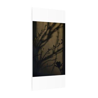 Seijaku Shadow Play Canvas Art - Dark Japandi Charcoal Ink