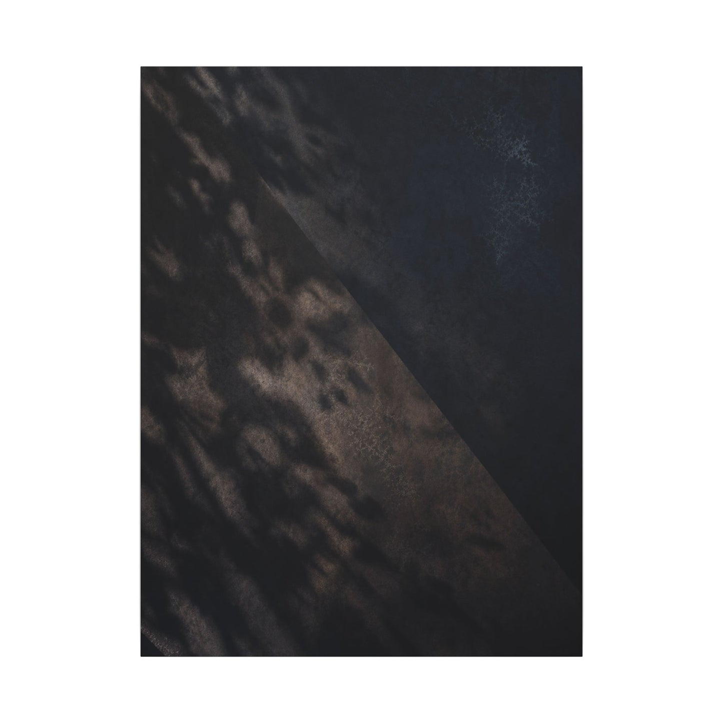Shadow Play Winter Canvas Art | Dark Japandi Moody Design
