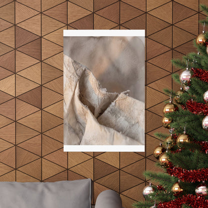 Winter Paper Fold Watercolor Wall Art Print | Elegant Decor