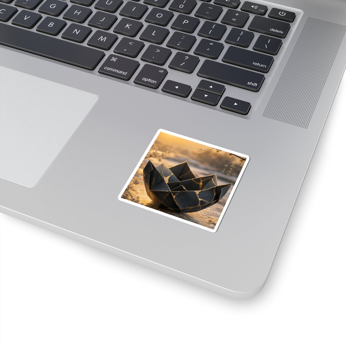 Kintsugi Paper Fold in Golden Hour | Gold Repair Sticker