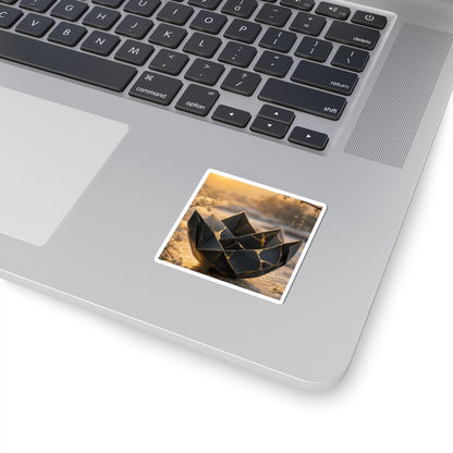Kintsugi Paper Fold in Golden Hour | Gold Repair Sticker