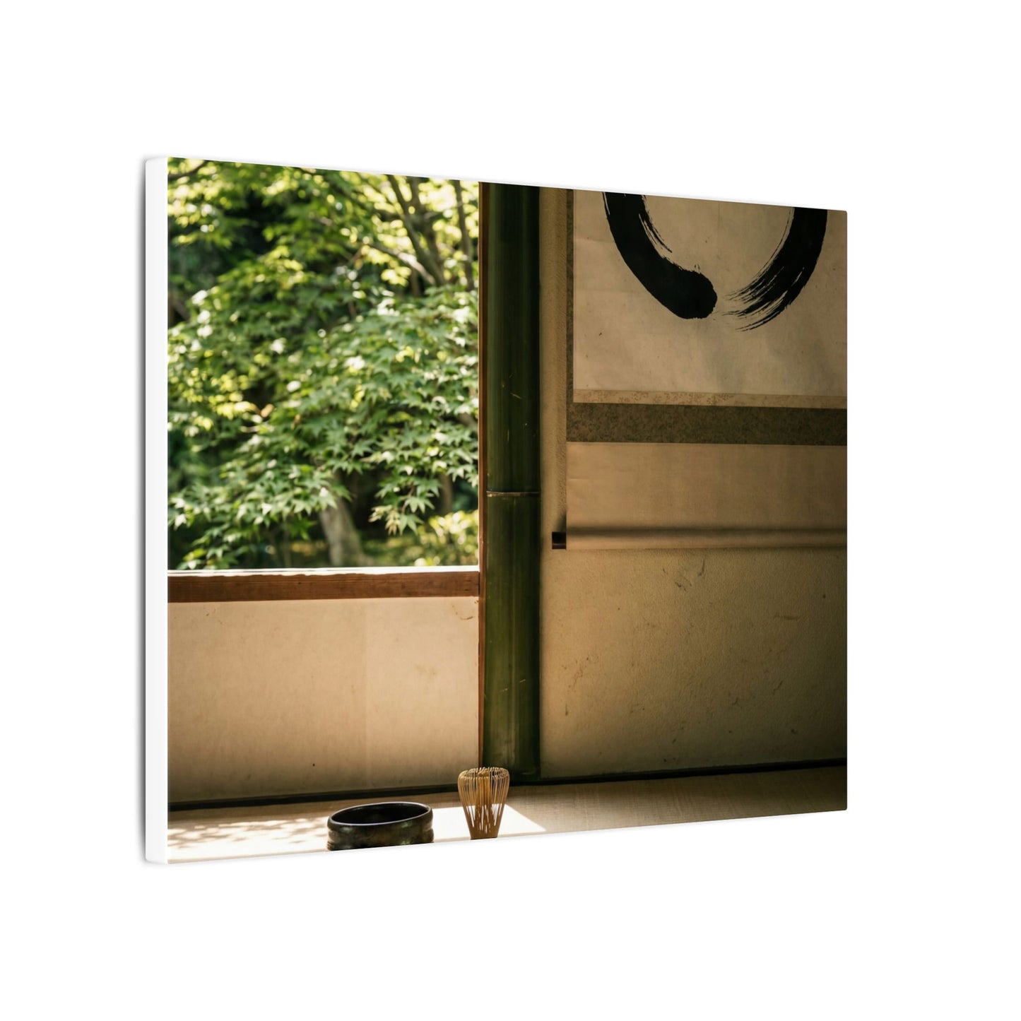 Tea Ceremony Enso Canvas Art | Serene Zen Art
