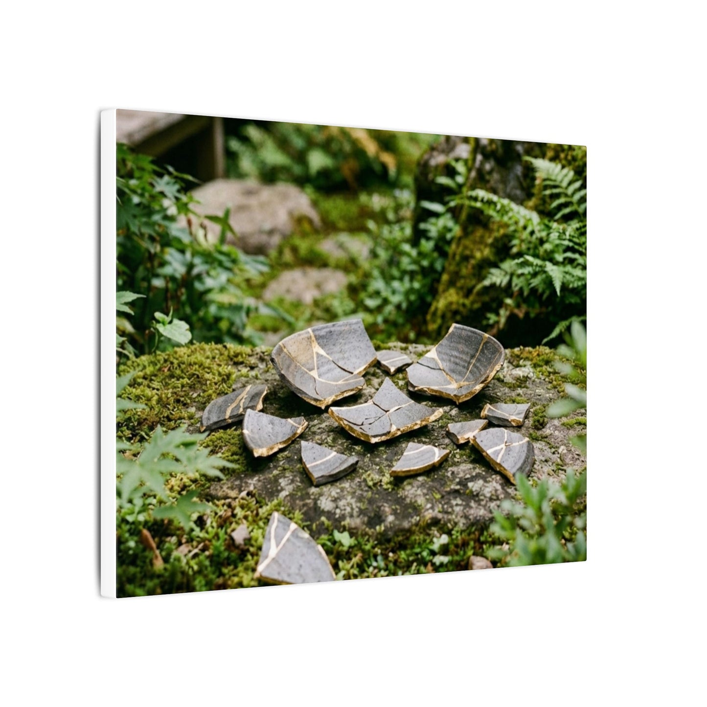 Summer Broken Pottery Gold Repair Canvas Art | Resilient Decor