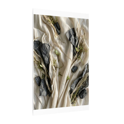 Spring Silk Drape Texture Canvas Art | Warm Decor