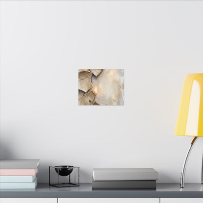 Broken Pottery Winter Canvas Art | Japandi Warm Design