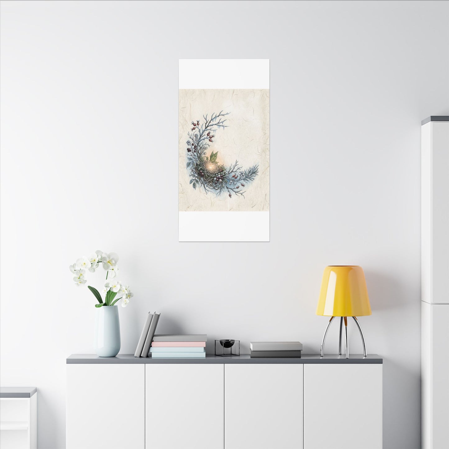 Winter Shoji Screen Forest Whimsy Canvas Art | Enchanting Decor