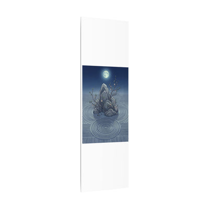 Spring Rock Garden Ukiyo E Inspired Canvas Art | Tranquil Decor