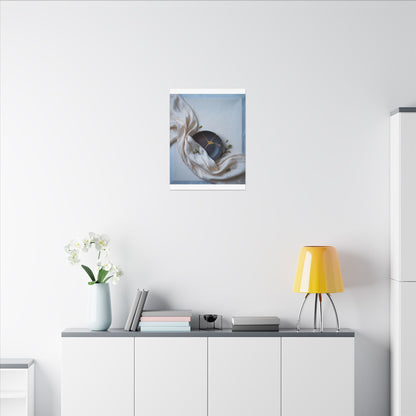 Ma Silk Drape Canvas Art - Kintsugi Gold Repair