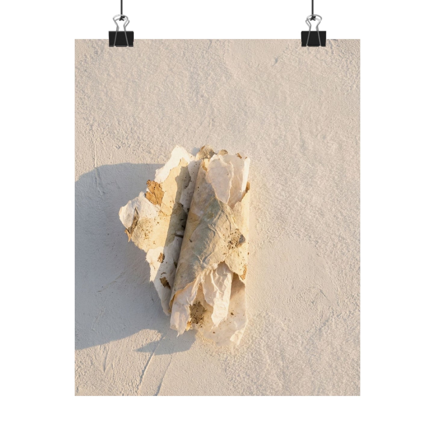 Paper Fold Texture Wall Art Print | Cozy Japandi Art