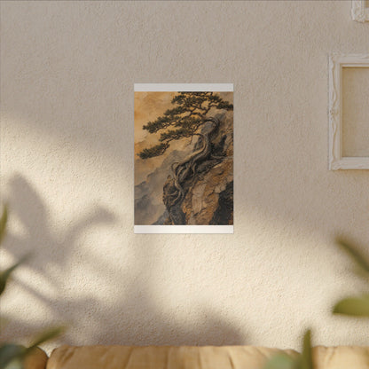 Summer Pine Tree Texture Canvas Art | Cozy Decor