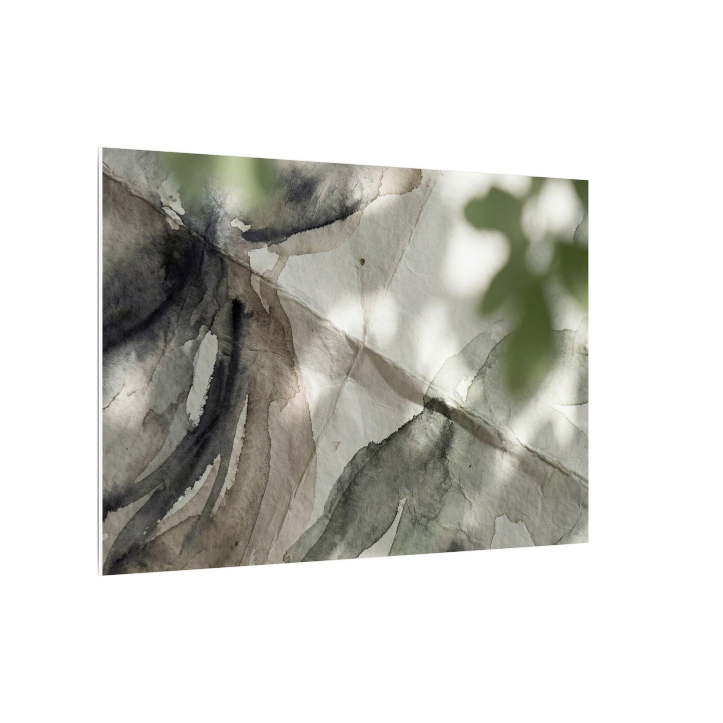 Spring Paper Fold Watercolor Canvas Art | Warm Decor