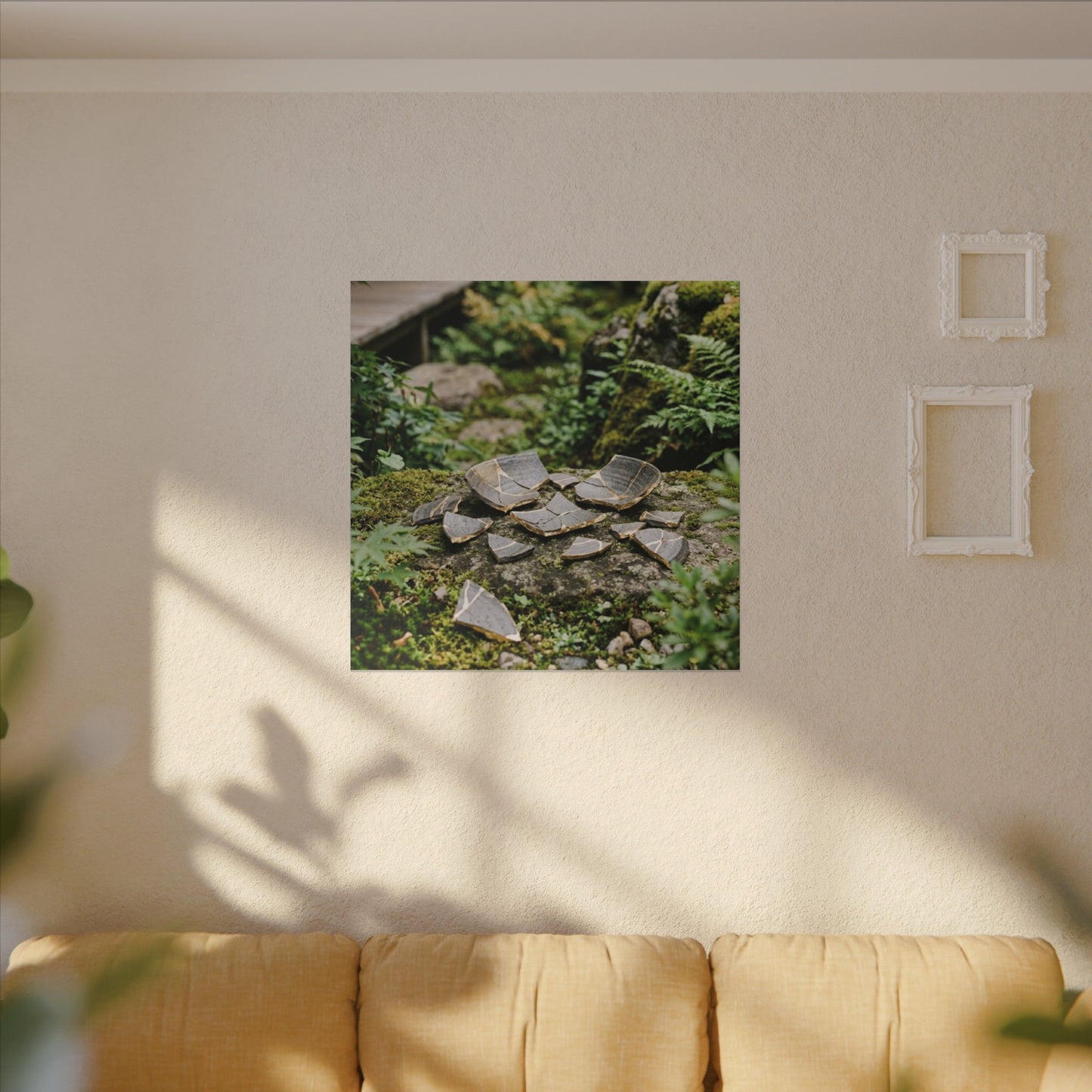 Summer Broken Pottery Gold Repair Canvas Art | Resilient Decor