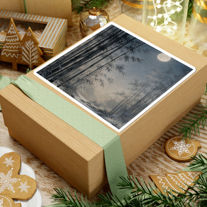Bamboo Grove Winter Sticker | Japandi Cozy Design