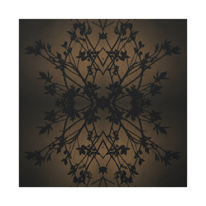 Golden Hour Shadow Play Canvas Art - Dark Japandi Seijaku