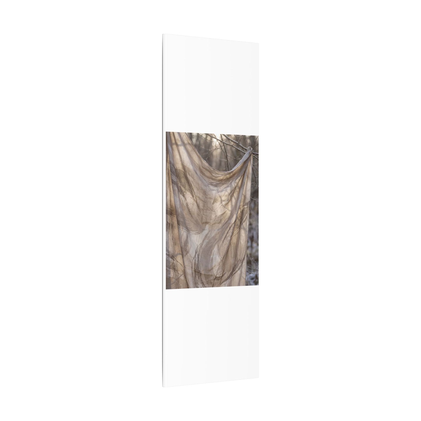 Ma Silk Drape Canvas Art - Japandi Japanese Pattern