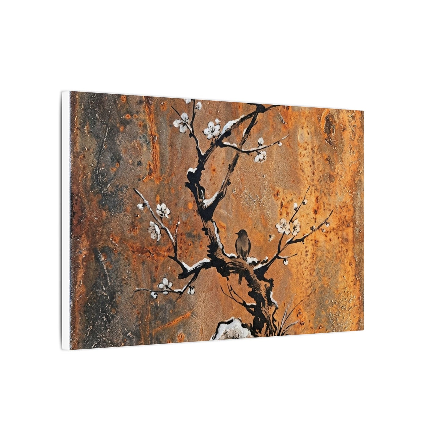 Datsuzoku Rust Patina Canvas Art - Zen Sumi E