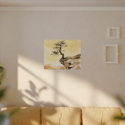 Golden Hour Pine Tree Canvas Art - Japandi Fukinsei