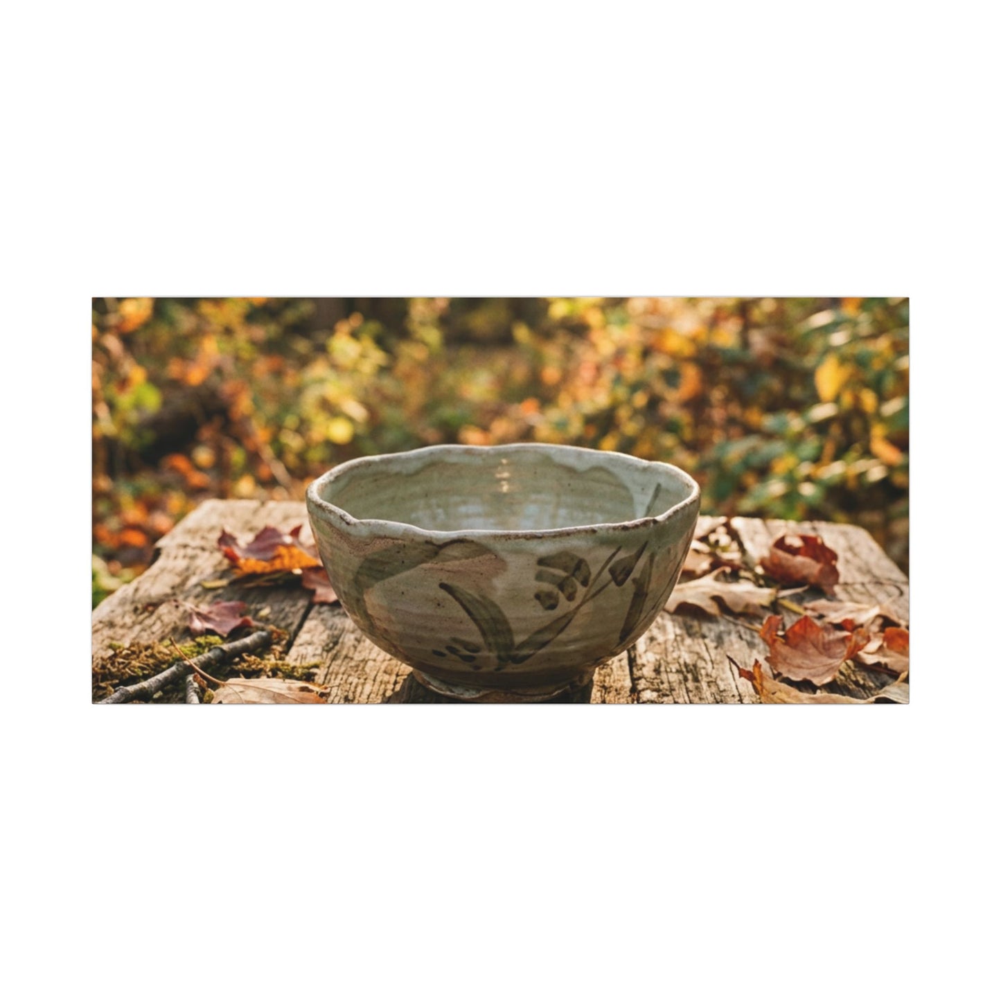 Spring Rock Garden Moody Minimal Canvas Art | Luxurious Decor