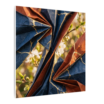Golden Hour Paper Fold Canvas Art - Kintsugi Ma