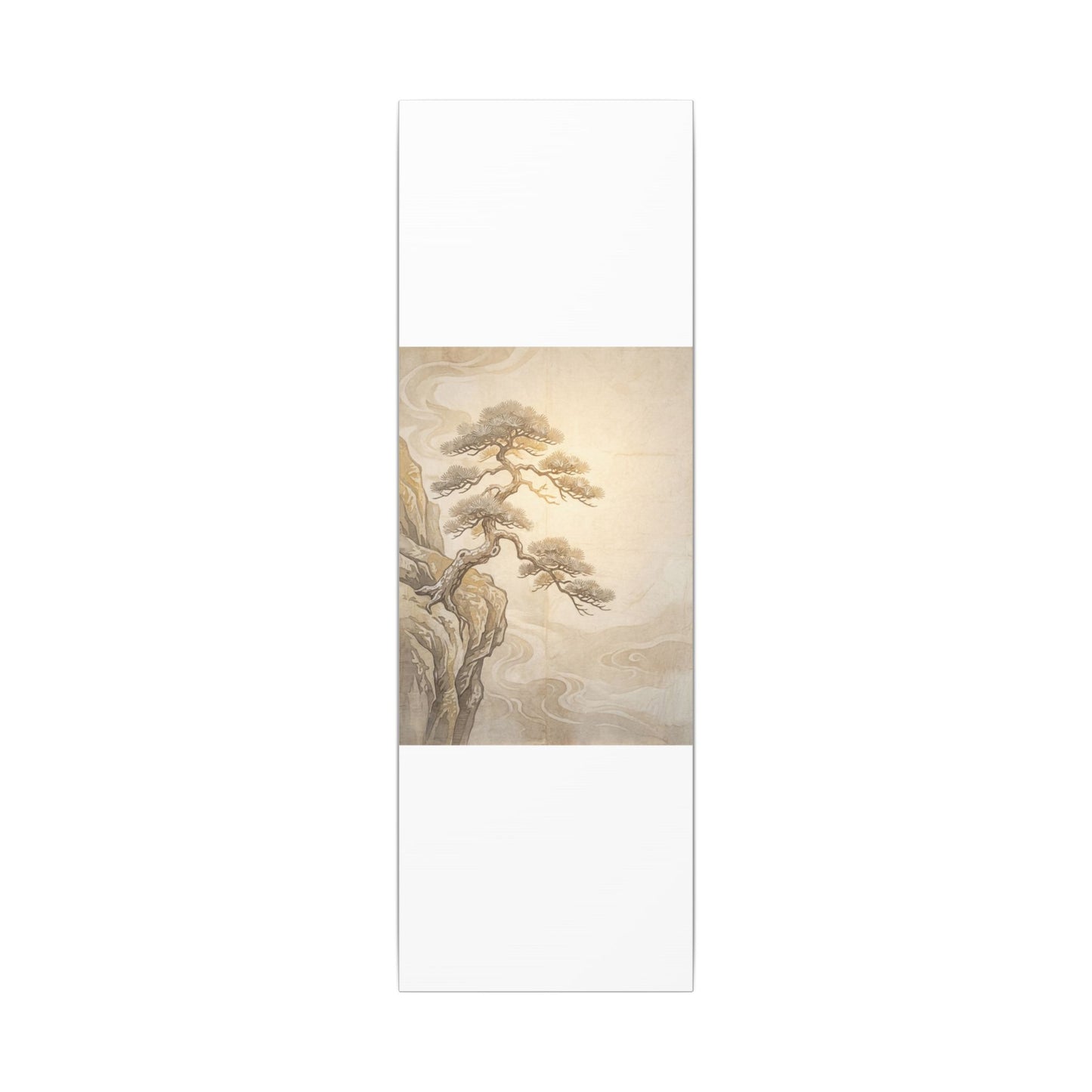 Winter Pine Tree Japanese Pattern Canvas Art | Elegant Decor