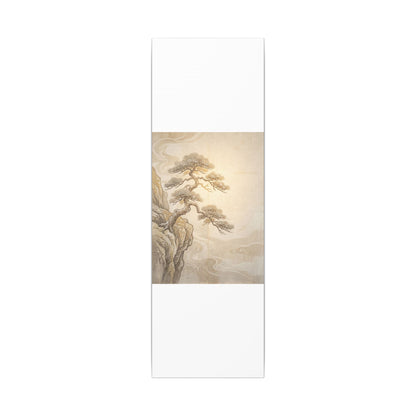 Winter Pine Tree Japanese Pattern Canvas Art | Elegant Decor