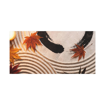 Tranquil Rock Garden Canvas Art - Enso Zen