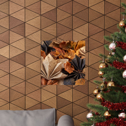 Paper Fold Wall Art Print | Autumn Japandi Texture Art