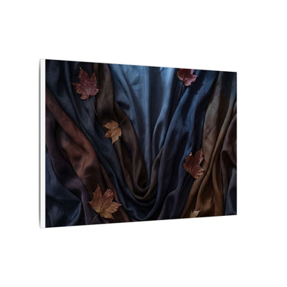 Silk Drape Canvas Art | Autumn Dark Japandi Moody Minimal Art
