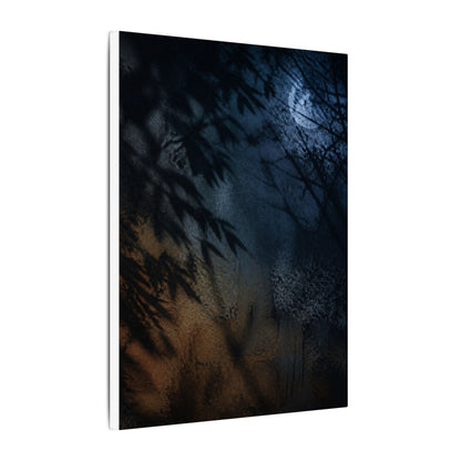 Kanso Shadow Play Canvas Art - Dark Japandi Shadow Zen