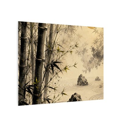 Peaceful Bamboo Grove Canvas Art - Karesansui Zen