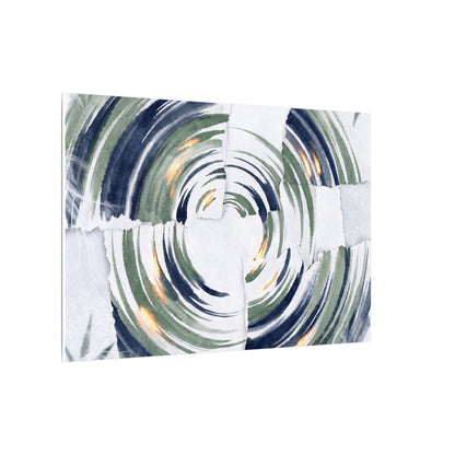 Winter Water Ripple Sumi E Canvas Art | Peaceful Decor