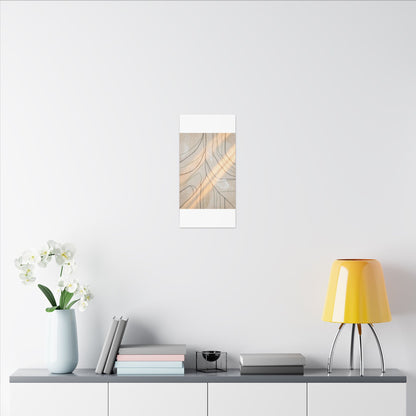 Shoji Screen Minimal Line Canvas Art | Warm Japandi Art