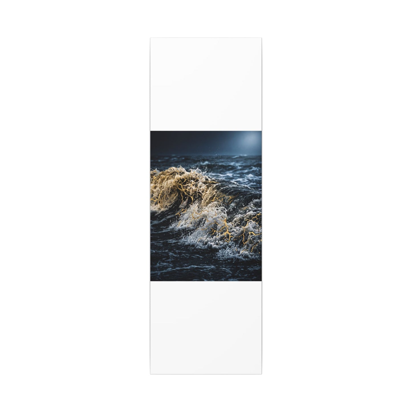 Ocean Wave Winter Canvas Art | Kintsugi Artful Design
