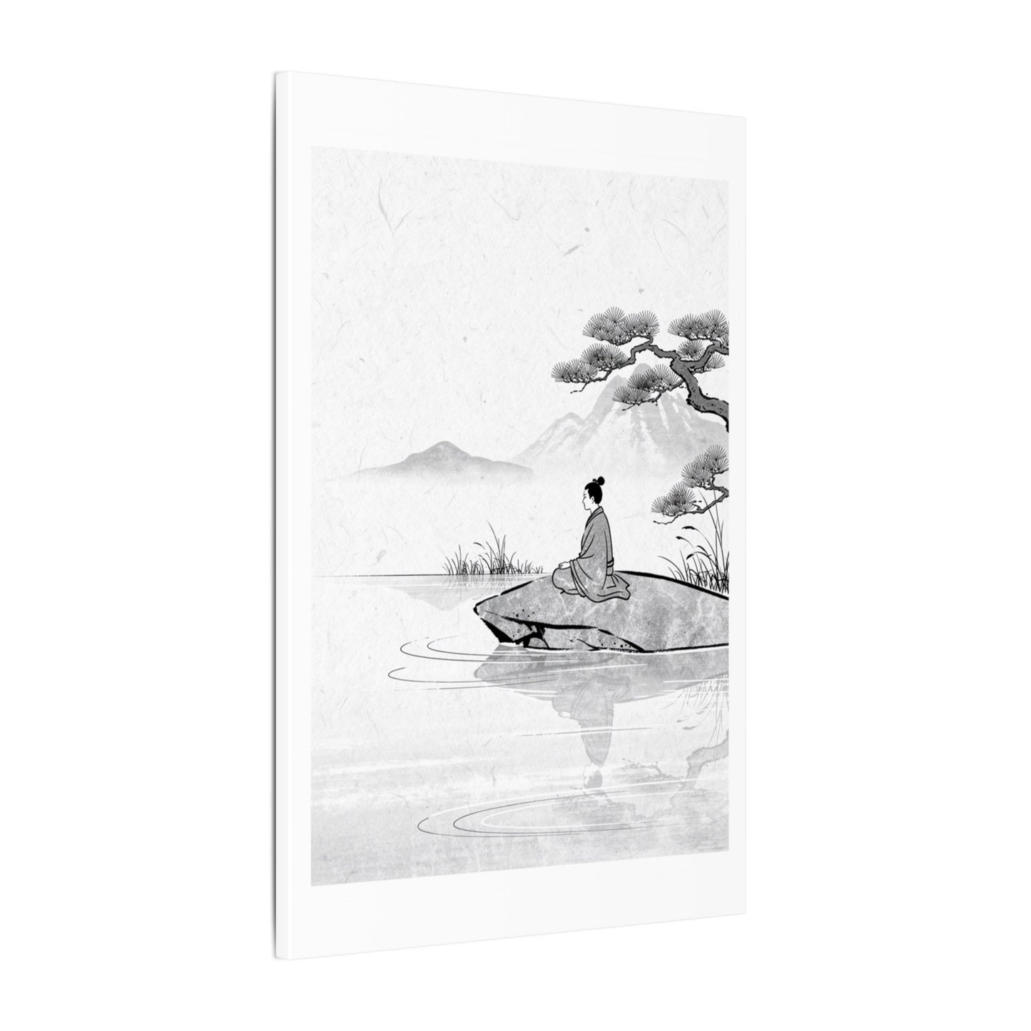 Meditation Harmonious Zen Ukiyo-e Canvas Art