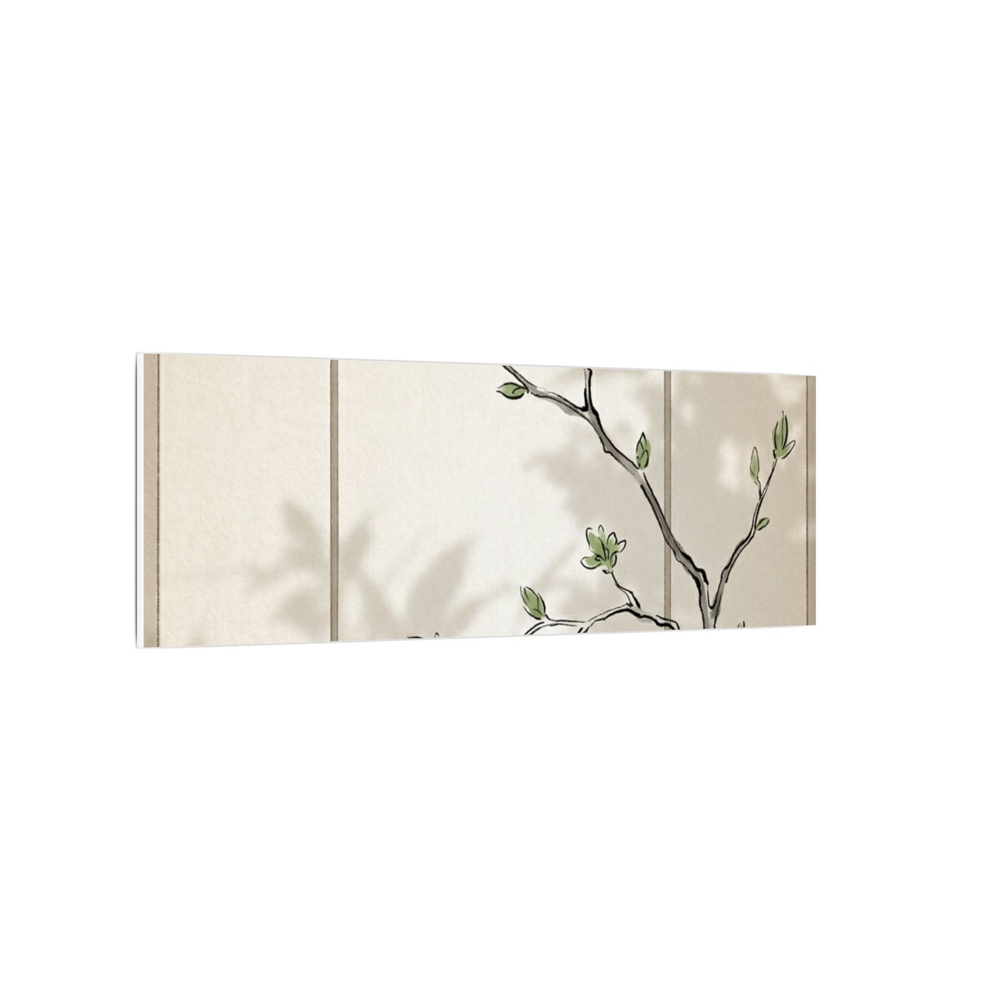Shoji Screen Spring Canvas Art | Japandi Cozy Design