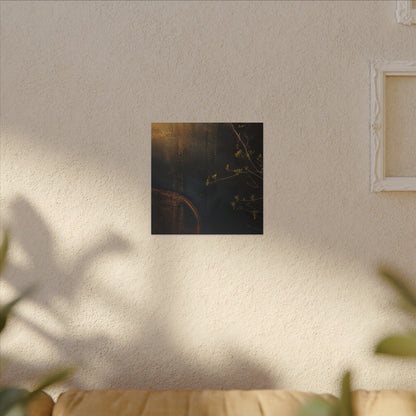 Spring Rust Patina Dark Texture Canvas Art | Moody Decor