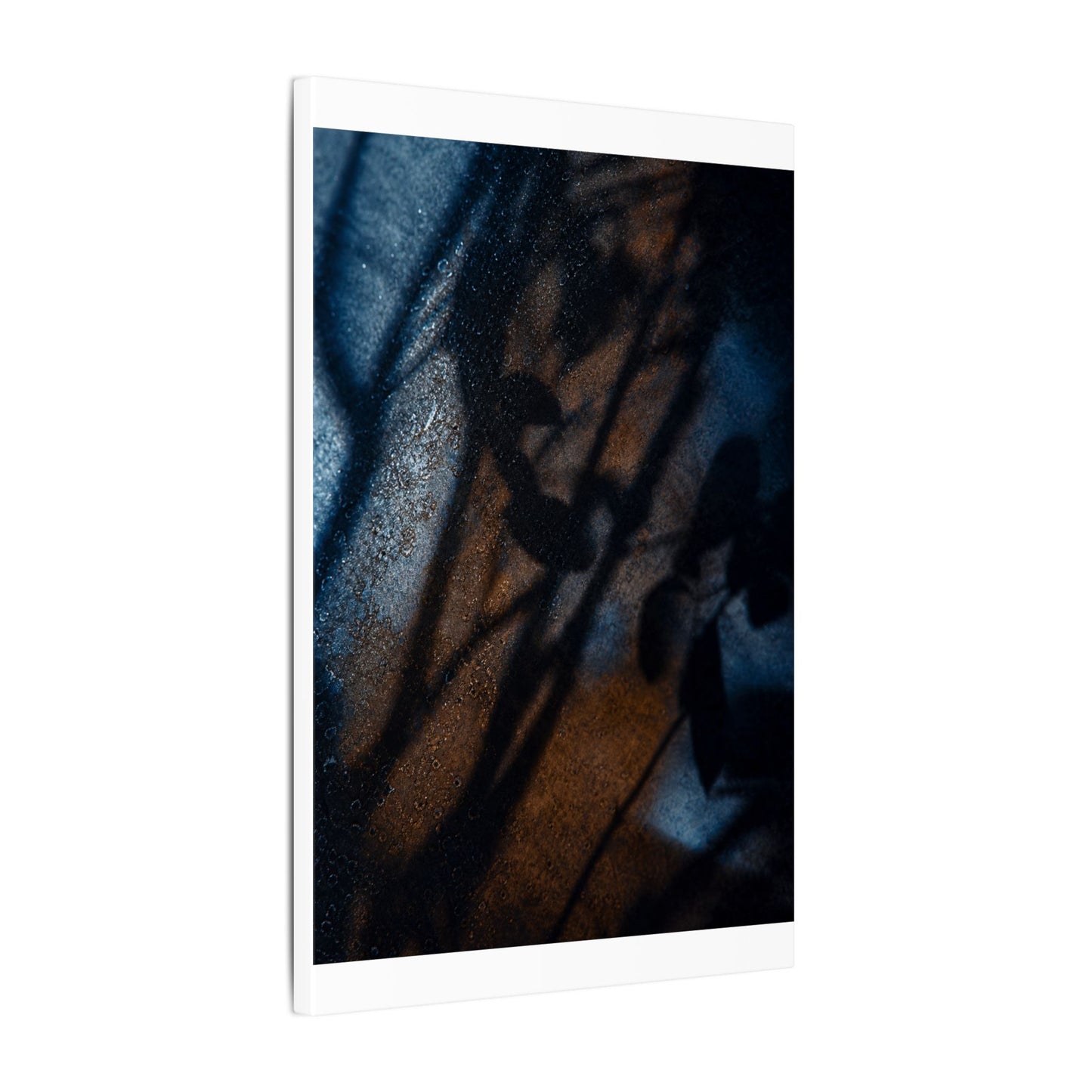 Moonlight Shadow Play Canvas Art - Dark Japandi Ma