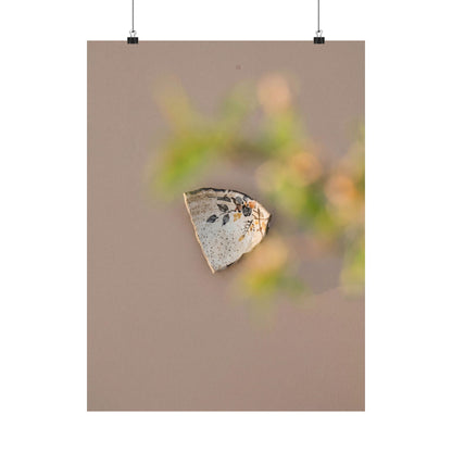 Ma Ceramic Bowl Wall Art Print - Japandi Japanese Pattern