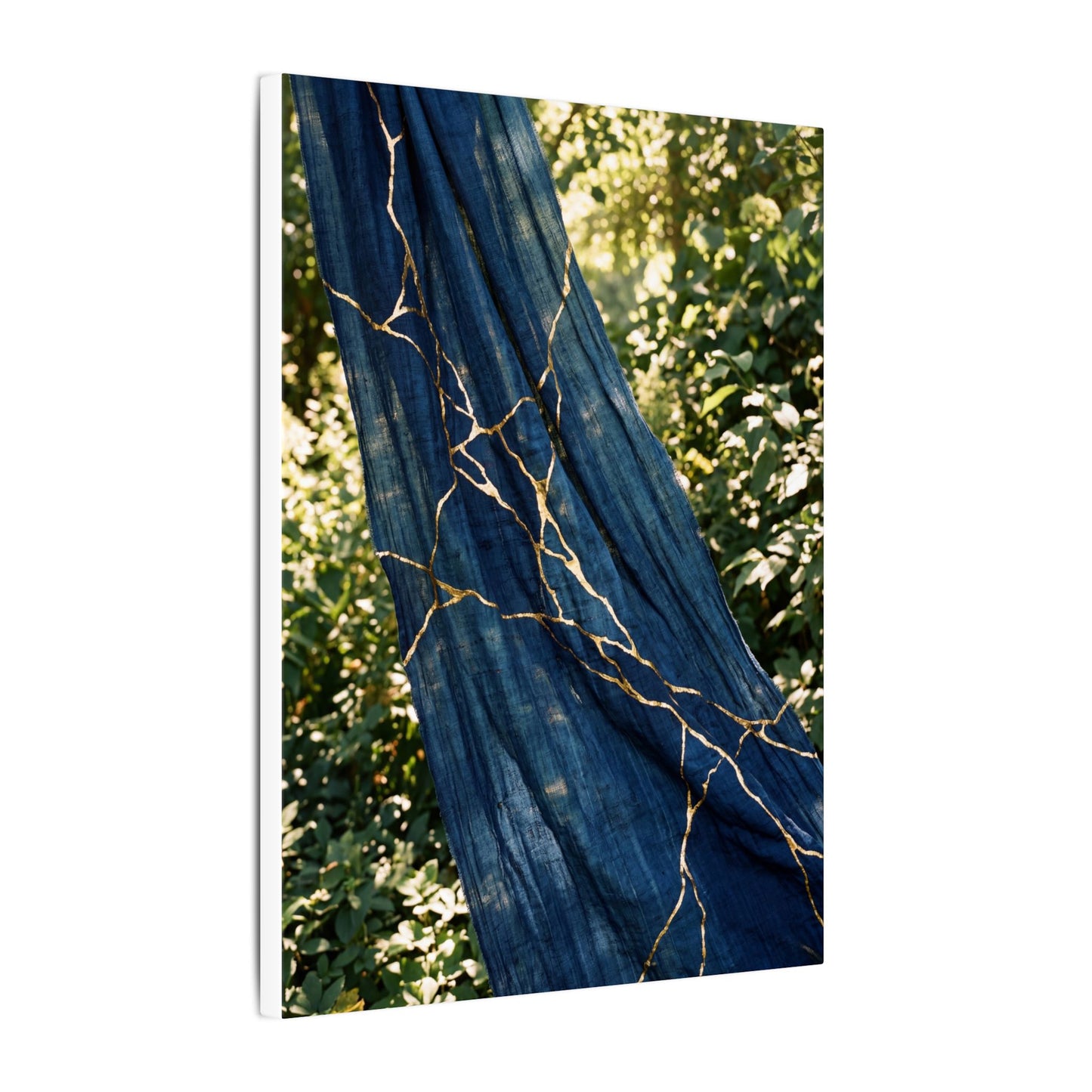 Resilient Silk Drape Canvas Art - Gold Repair Kintsugi