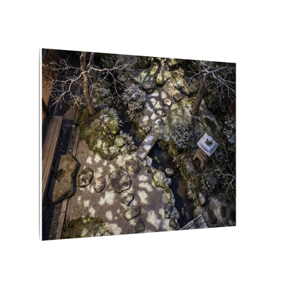 Moonlit Garden Japanese Pattern Canvas Art | Elegant Japandi Art