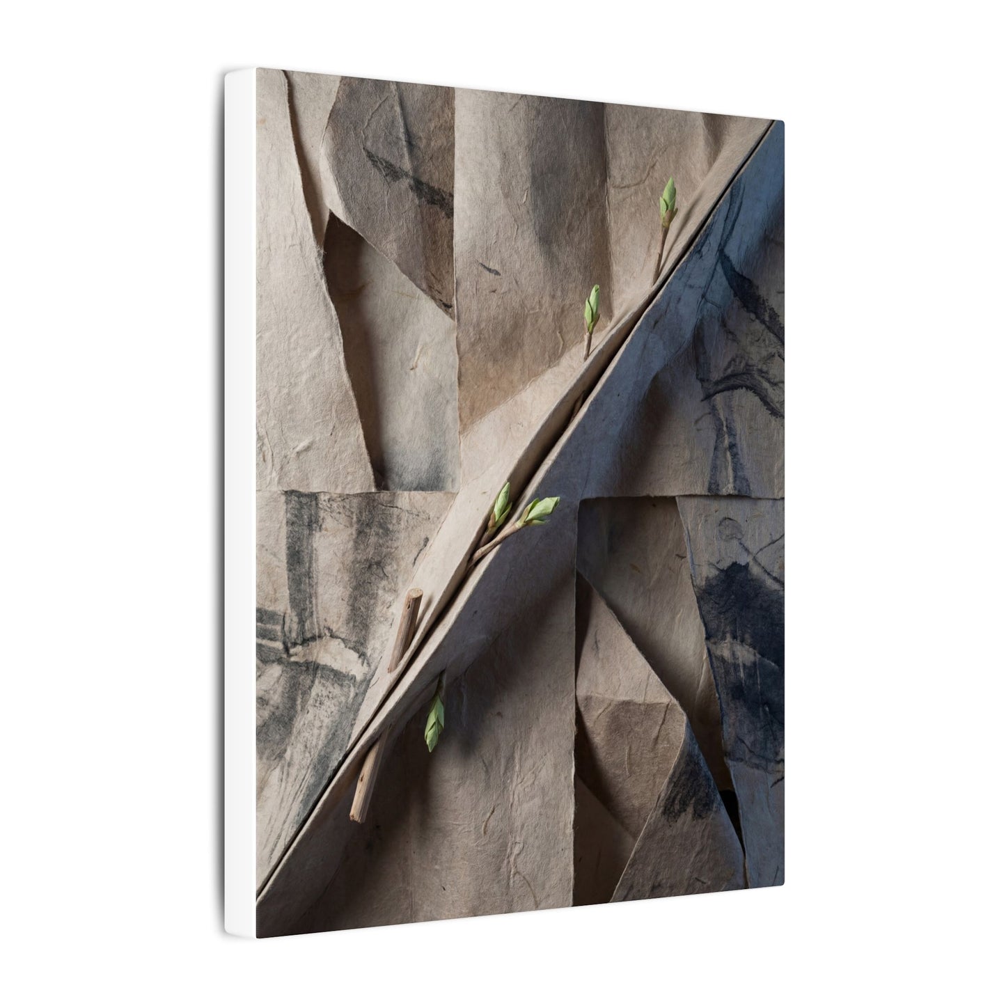 Paper Fold Canvas Art | Spring Japandi Japanese Pattern Art