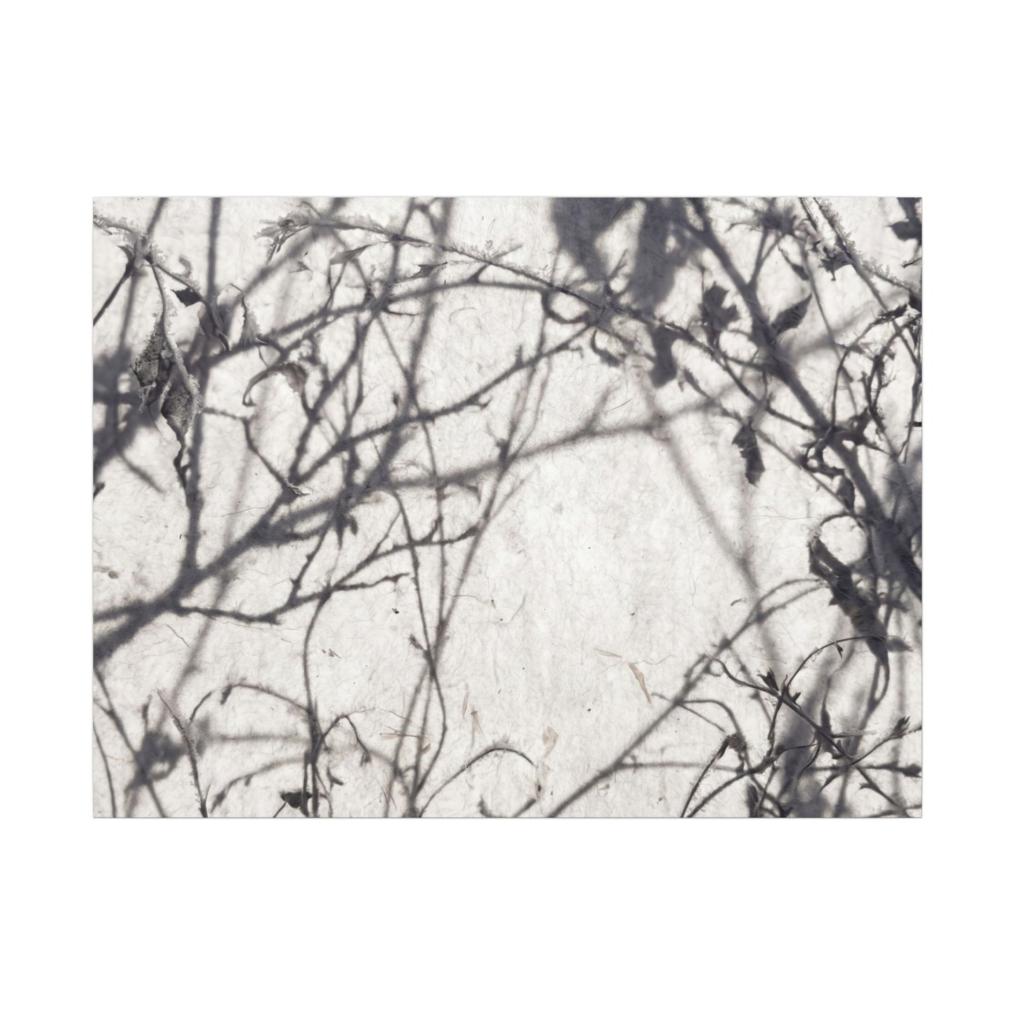 Winter Shadow Play Japanese Pattern Canvas Art | Elegant Decor
