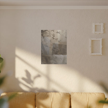 Neutral Shadow Play Canvas Art - Texture Japandi