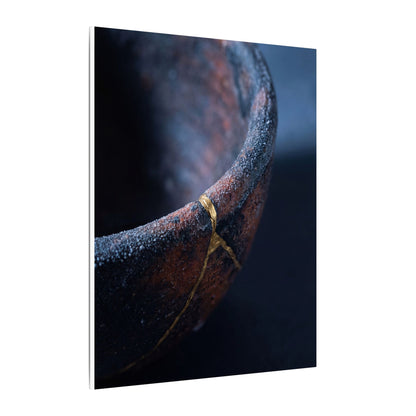 Artful Ceramic Bowl Canvas Art - Broken Beauty Kintsugi