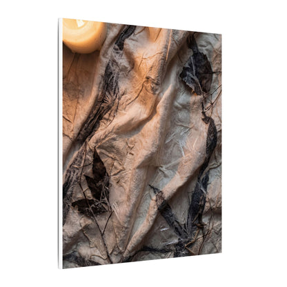 Candlelight Silk Drape Canvas Art - Japandi Mono No Aware
